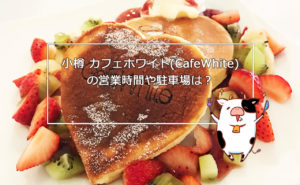 【小樽カフェ】カフェホワイト（CafeWhite 旧岡川薬局）の営業時間や駐車場は？