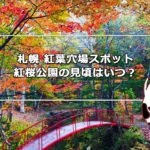 札幌 紅葉穴場スポット！紅桜公園の見頃は？アクセスや駐車場情報も