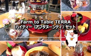 Farm to Table TERRA ハイティー(アフタヌーンティー)はコスパ最高