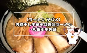 【ラーメン ツバメ】肉煮干し中華そば醤油ラーメン-札幌市中央区