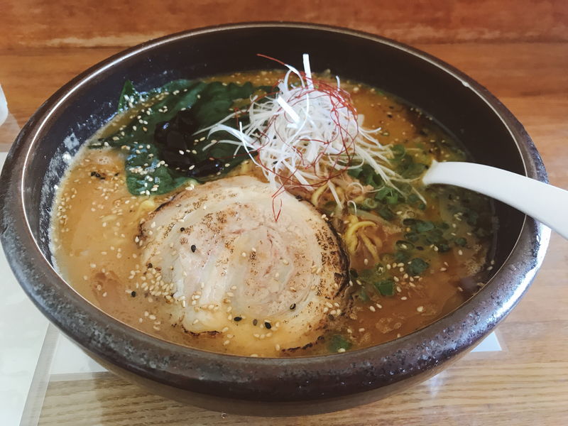 【らぁめん道場 極(きわみ)】鶏白湯+煮干し味噌ラーメン-深川市音江町