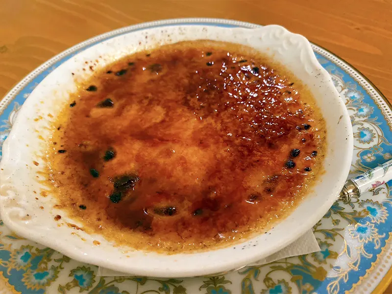 「洋食木下」クリームブリュレ
